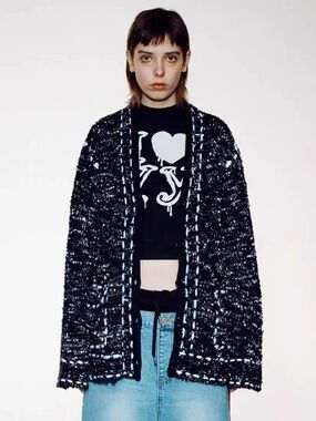THE open product voluble knit cardigan